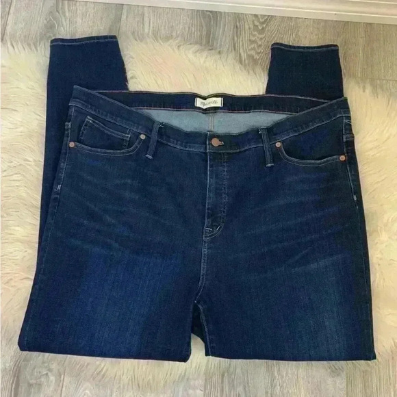 Madewell  9" Mid-Rise Skinny Jeans in Larkspur Wash: TENCEL™ sz 36t or 22 - Picture 6 of 11